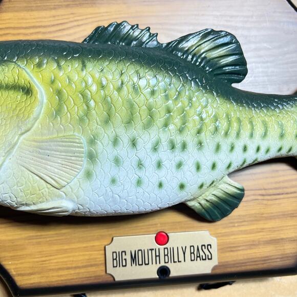 Big Mouth Billy Bass The Singing Sensation 1999 Gemmy Wall Mounted With Box - Picture 14 of 16